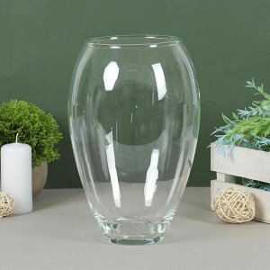 Ваза «Клавдия», большая, 2.8 л, d=10 см, 24?16 см, стекло, прозрачная