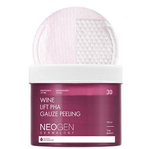 Винные пилинг-пэды с комплексом кислот NeoGen Dermalogy Wine Lift PHA Gauze Peeling, 30шт (190мл)