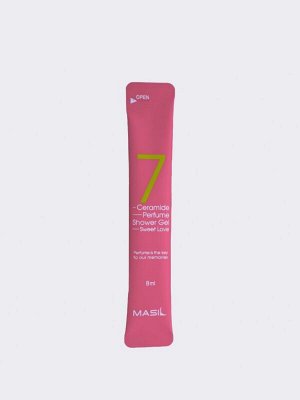 Masil 7 Ceramide Perfume Shower Gel Sweet Love Парфюмированный гель для душа с тонким ароматом ириса 8мл*20шт