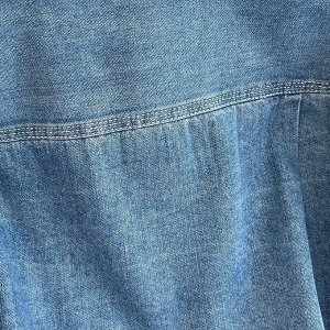 Джинсовая рубашка с длинными рукавами, синий