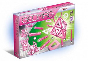 Магнитный конструктор GEOMAG 342 Pink 68 деталей