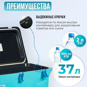 Термобокс SHINWA Aqua Blue 37A