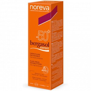 Норева Солнцезащитный легкий крем для лица SPF 50+, 50 мл (Noreva, Bergasol)