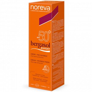 Норева Солнцезащитный крем для лица SPF50+, 50 мл (Noreva, Bergasol)