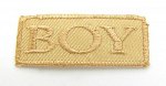 Лейбл клеевой &quot;BOY&quot; (уп.20 шт) прямоуг. 55х20 мм бежевый