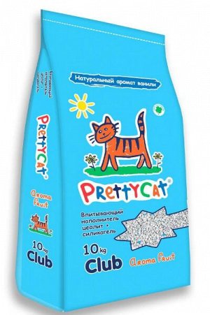 Наполнитель PrettyCat  впитывающий глиняный "Aroma Fruit" с део-кристаллами 10 кг