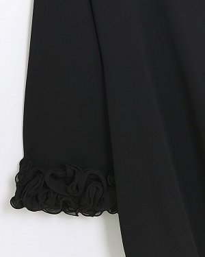Черное облегающее мини-платье на одно плечо