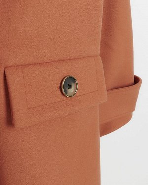 Миниатюрное розовое короткое пальто из смесовой шерсти