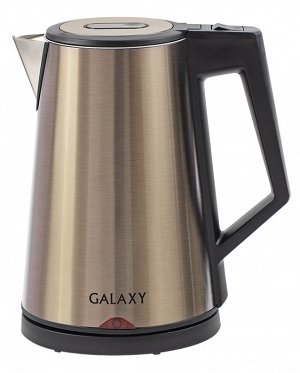 Чайник Galaxy GL 0320 ЗОЛОТОЙ (8шт) Чайник электрический 2000 Вт, 1,7л, скрытый нагревательный элемент, тройная стенка из нержавеющих сталей 18/10 и 430 и пищевого пластика, автоотключение при закипан