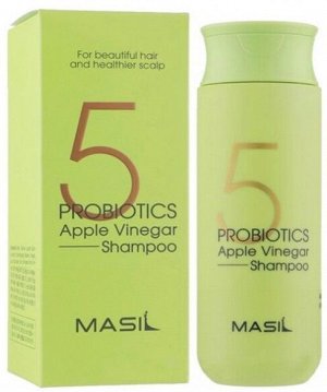 Шампунь с 5 видами пробиотиков и яблочным уксусом Masil 5 Probiotics Apple Vinegar Shampoo, 150 мл