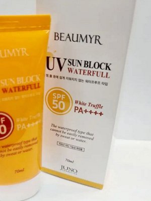 Крем, Солнцезащитный с Белым Трюфелем/White Truffle UV Sun Block, Juno, Ю.Корея, 70 г, (200)