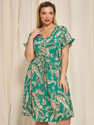 Платье 0099-8 бирюзово-зелёный