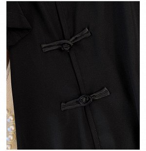 Женское платье в японском стиле, цвет черный