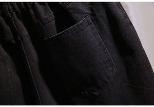 Женские шорты, цвет черный, с бахромой
