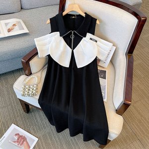 Женское платье, цвет черный/белый