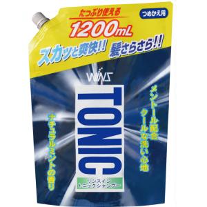 Охлаждающий шампунь 2 в 1 с кондиционером-тоником "Wins rinse in tonic shampoо" (мягкая упаковка) 1200 мл / 8