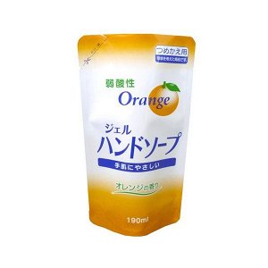 Увлажняющее слабощелочное жидкое мыло для рук ROCKET SOAP Orange  запаска 190 мл.