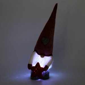 Новогодняя игрушка «Симпатичный гномик», 35см, светящийся в темноте, на новый год