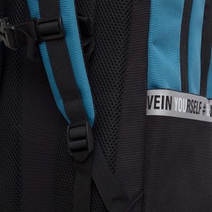 Рюкзак подростковый универсальный, для школы, черный, синий