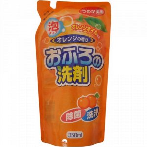 Пенящееся чистящее средство для ванны Rocket Soap - апельсин, сменная упаковка 350 мл.
