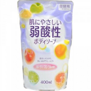Мягкое мыло для тела ROCKET SOAP слабощелочное, с фруктово-цветочным ароматом 400 мл.