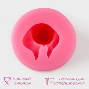 Молд Доляна «Младенец», силикон, 5,5x4,5x6 см, цвет розовый