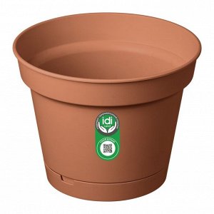 Горшок для цветов 5л d 240мм с поддоном терракотовый MINT 1шт