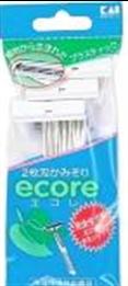 Одноразовый бритвенный станок  с двойным лезвием &quot;ECO-3P Ecore&quot; 3 шт / 200
