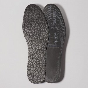 Стельки для обуви, универсальные, р-р RU до 46 , 29 см, пара, цвет чёрный