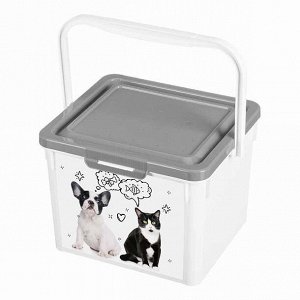 Контейнер для корма для животных 5,3л [LUCKY PET] СЕРЫЙ, 8