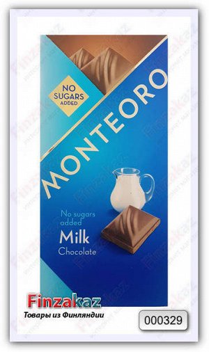 Молочный шоколад на мальтите, Monteoro Chocolate, 90 гр