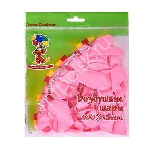 M 10"/25см Сердце Декоратор PINK 50шт