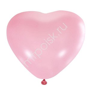 M 10"/25см Сердце Пастель PINK 50шт