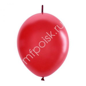 M 12"/30см Шар LINKING Декоратор CHERRY RED 50шт