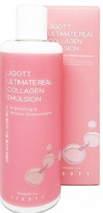 Jigott Антивозрастная эмульсия с коллагеном Ultimate Real Collagen Emulsion, 300 мл