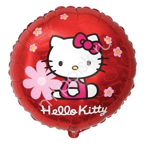 FM Круг И-335 Hello Kitty в цветочках 18"/45см