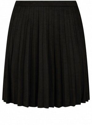 Юбка плиссе из искусственной замши