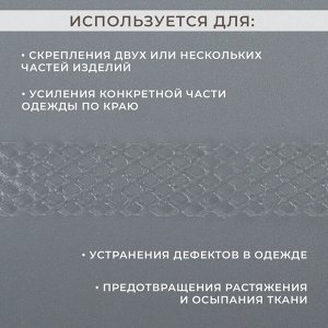 Паутинка-сеточка, на бумаге, клеевая, 1 см, 73±1 м, белая