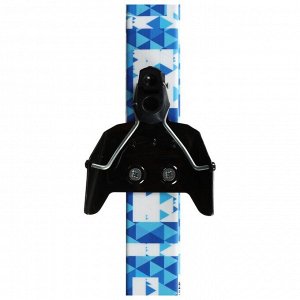 Комплект лыжный: пластиковые лыжи 180 см без насечек, стеклопластиковые палки 140 см, крепления NN75 мм, цвета МИКС