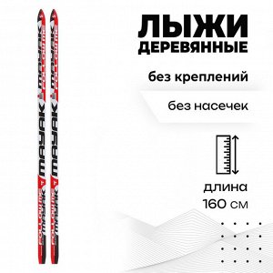 Лыжи подростковые деревянные «Лидер», 160 см