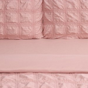 Постельное бельё LoveLife дуэт Texture: rosy, 143х215см-2шт,230х240см,50х70см-2шт, микрофибра, 110 г/м2