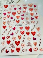 Наклейки для ногтей с тематикой &quot;LOVE&quot; JN-1553
