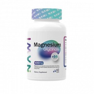 Магний NAWI Magnesium Glycinate+B6 - 60 капс.