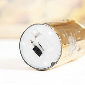 Светодиодная свеча, ночник LED RISALUX «Новый год», от батареек, 3.8x3.8x7.5 см, МИКС
