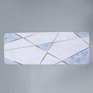 Коврик для ванной Доляна «Мрамор», 45x120 см