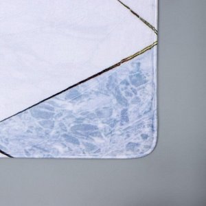 Коврик для ванной Доляна «Мрамор», 45x120 см