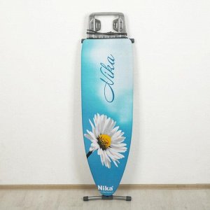 Доска гладильная Nika «Ника 10», 123x39 см, регулируемая высота до 90 см, европодставка, МИКС