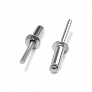 Заклёпки ТУНДРА krep, вытяжные, алюминий-сталь, 4,8х16 мм, неокрашенные, 50 шт