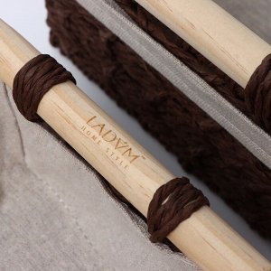 Набор корзин для хранения ручного плетения с ручками, бумага, 2 шт: 26х15х10, 31х20х12