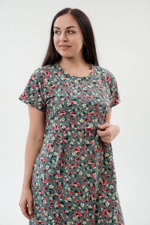 Платье женское из кулирки Миранда цветик макси